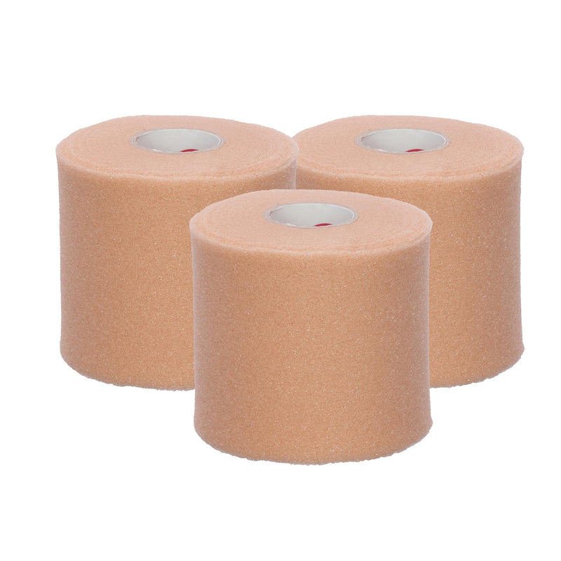 Cramer Tape Underwrap, Case of 3, Beige, Non-Latex Pre Wrap to Protect Skin from Irritation and Discomfort Caused by Athletic Tape, Tearable Sports Wrap, Non-Adhesive, 2.75" x 21 Yards 3 Roll - BeesActive Australia
