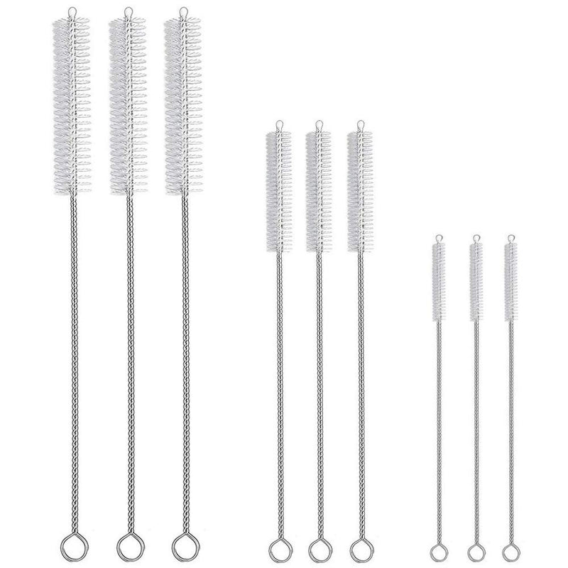 Hiware Drinking Straw Cleaner Brush Kit - (3-Size) 9-Piece Extra Long Pipe Cleaners, Straw Cleaning Brush For Tumbler, Sippy Cup, Bottle and Tube - BeesActive Australia