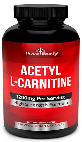 Divine Bounty Acetyl L-Carnitine 1200mg, L Carnitine Supplement, 120 Caps 1