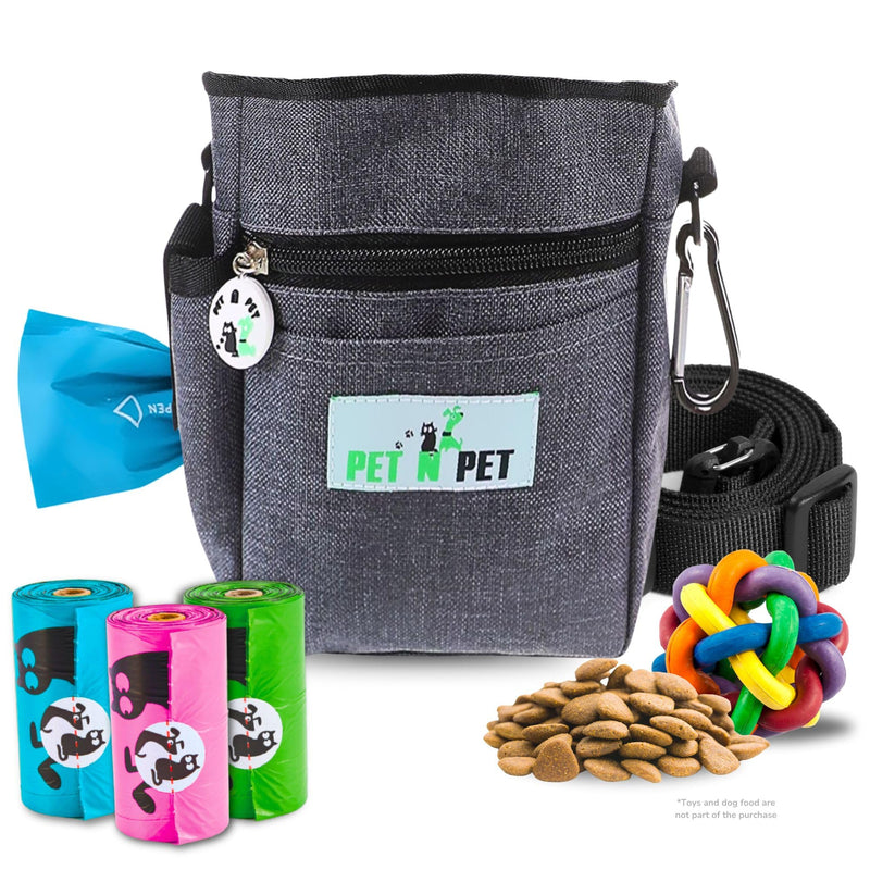 Pet N Pet Dog Treat Pouches For Pet Training, Dog Treat Bag, Dog Training Treat Pouch, Dog Treat Holder, Treat Bag, Dog Training Bag, Dog Treat Pouch Small, Treat Bag For Dog Training Grey Training Pouch - BeesActive Australia