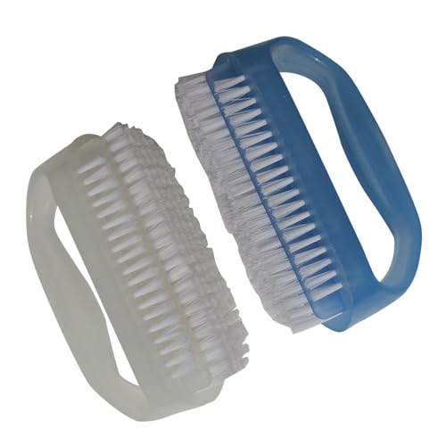 Nail Brushes X 2 for Cleaning, Soft Nylon Bristle Scrub Set