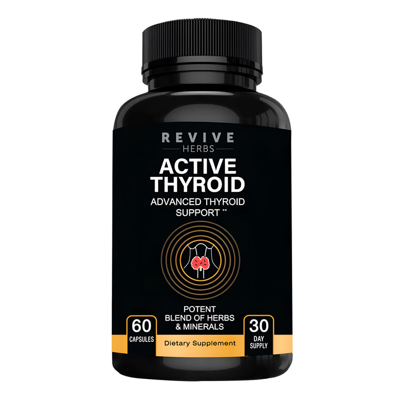 Thyroid Support: Powerful Blend of Ashwagandha, Iodine, Selenium, Magnesium, Zinc, Vitamin B12 & More for Optimal Health - 60 Capsules 60 Count (Pack of 1) - BeesActive Australia