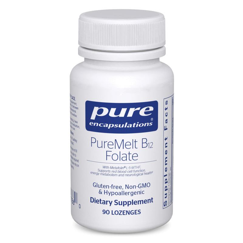 Pure Encapsulations PureMelt B12 Folate, 90 Lozenges | Active B Vitamin with L-5-MTHF, Metabolism Support and Red Blood Cell Function*, Non-GMO and Vegan