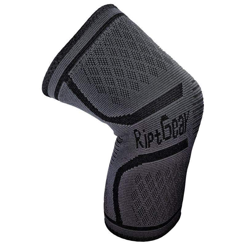 RiptGear Knee Compression Sleeve - Braces for Knee Pain - Compression for Arthritis, Meniscus Tear, Running, Walking - Support for Women and Men - Sleeves Weightlifting (Medium, Gray (1 Pack)) Medium Gray (1 Pack) - BeesActive Australia