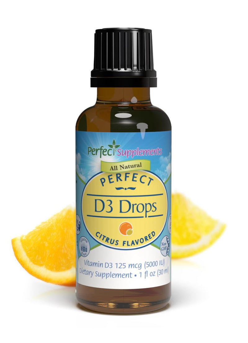 Perfect Supplements Vitamin D3 Drops - 1 fl oz 60 Fl Oz (Pack of 1)