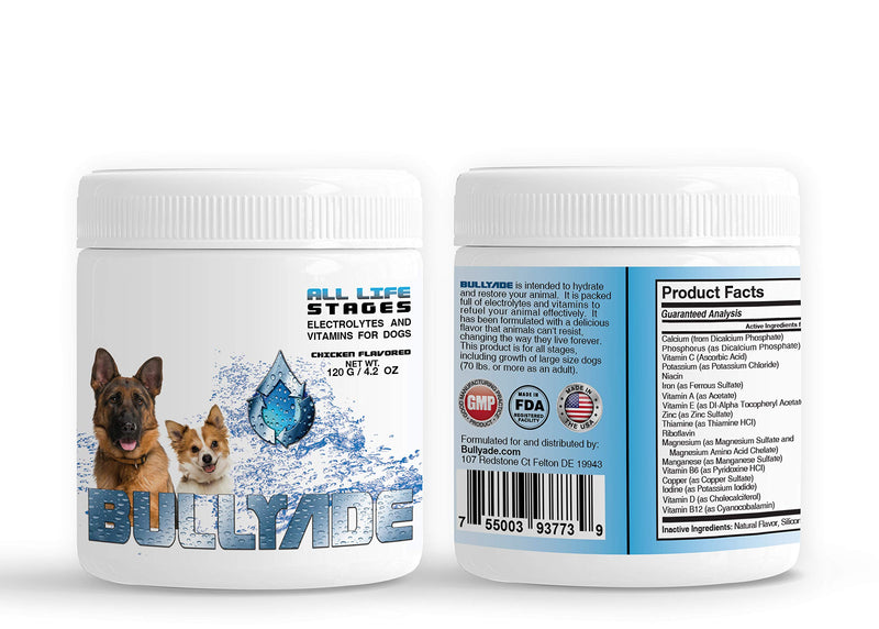 Natural Dog Supplement with 18 Vitamins & Minerals. Mixes with Water or Food. (Chicken) Chicken