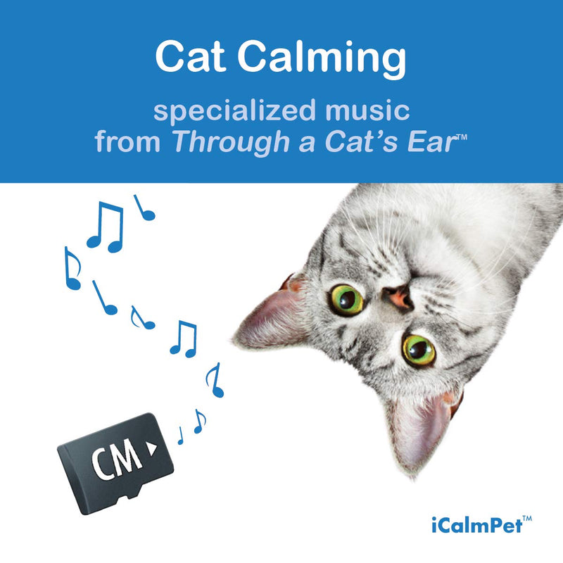 iCalmPet | Through a Cat's Ear: Cat Calming | MicroSD Card | 3-hrs | Specialized Music to Soothe Feline Stress - PawsPlanet Australia
