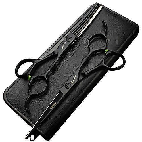 6" japanese hairdressing scissors hairdresser cut hair cutting tool professional japan hair scissors barber razor edge haircut (Full set)