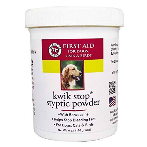 Kwik Stop Styptic Powder Dog Cat & Bird Nail Care (Kwik Stop Powder - 6 oz) Kwik Stop Powder - 6 oz - BeesActive Australia