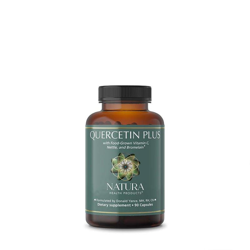 Natura Health Products Quercetin Plus Bromelain Vitamin C & Nettle 90ct | Flavonoid blend provides antioxidant activity and promotes a healthy immune and seasonal response, cellular health*