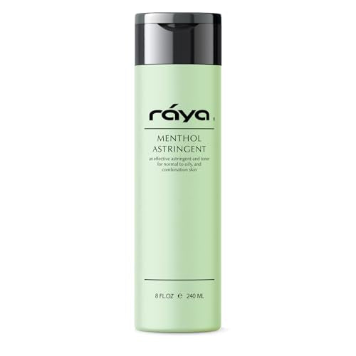 RAYA Menthol Astringent Facial Toner, 8 oz (203) | for Combination and Oily-Looking Skin | Helps Tone, Refresh, Refine and Maintain a Balanced-Looking Complexion 6 Fl Oz (Pack of 1)