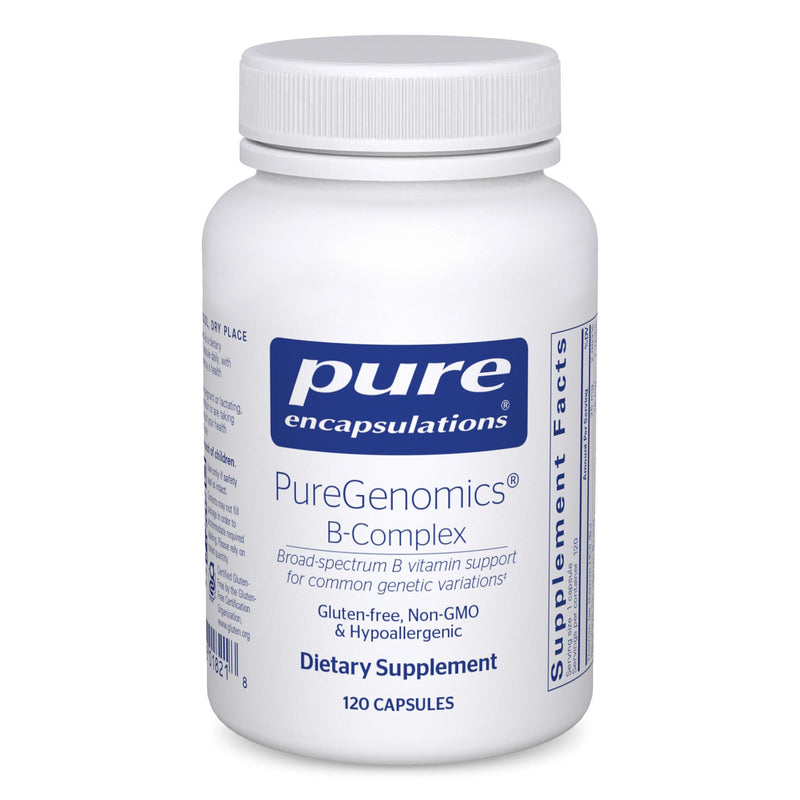 Pure Encapsulations PureGenomics B-Complex, 120 Capsules | Broad Spectrum B Vitamin Support for Genetic Expression, Cellular Function, Hormone Production and Energy Metabolism*