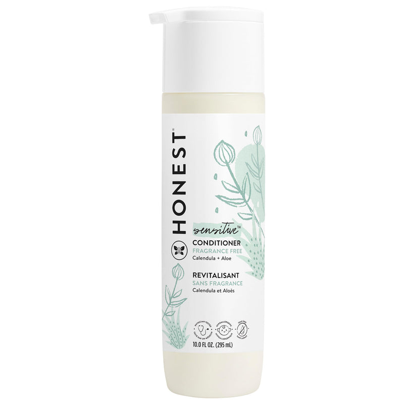 The Honest Company Silicone-Free Conditioner | Gentle for Baby | Naturally Derived, Tear-free, Hypoallergenic | Fragrance Free Sensitive, 10 fl oz 10 Fl Oz (Pack of 1) - BeesActive Australia