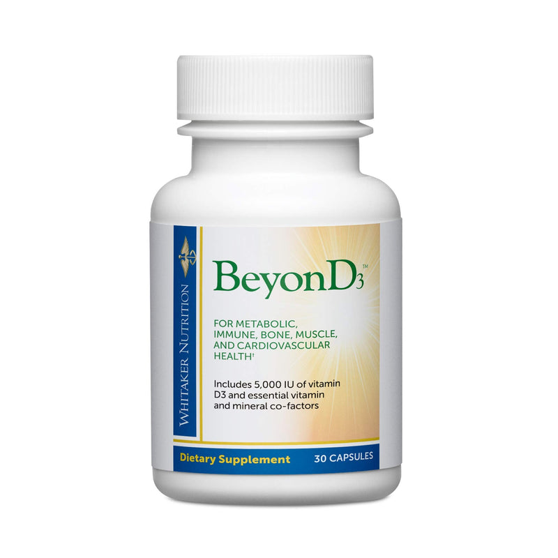Dr. Whitaker's BeyonD3 - Vitamin D3 Supplement w/Vitamin K2 & Magnesium | Immune Health 30 Count (Pack of 1)