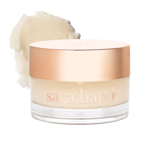 Sara Happ Vanilla Bean Lip Scrub - Vegan Sugar Lip Exfoliator, 0.5 Oz