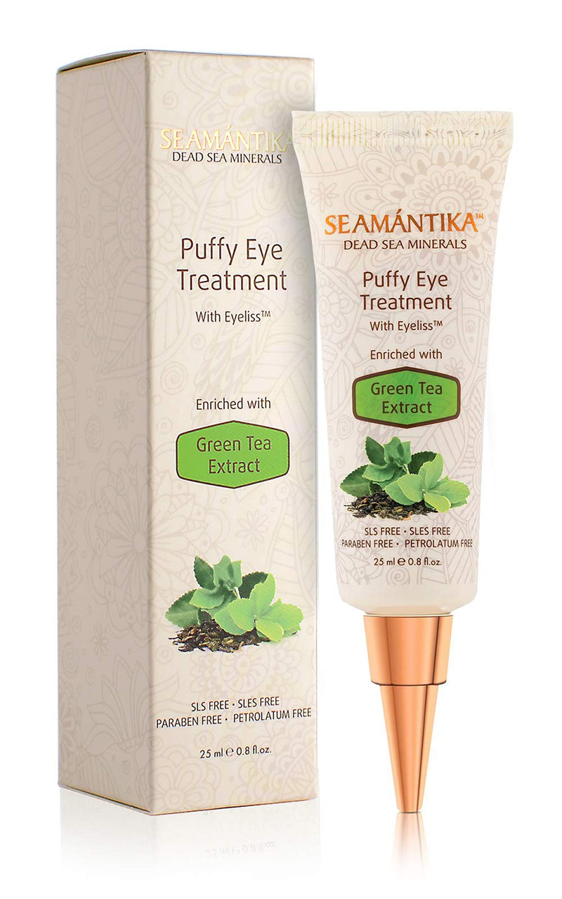 Puffy Eyes Treatment Instant results – Naturally Eliminate Wrinkles, Puffiness, Dark Circle and Bags in Minutes – Hydrating Eye Cream w/ Green Tea Extract, Dead Sea Minerals by SEAMANTIKA – .8 oz - BeesActive Australia