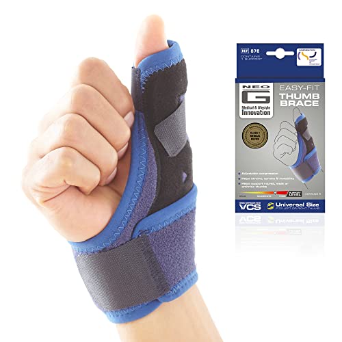 Neo-G Easy-Fit Thumb Brace – Thumb Splint for Trigger Thumb, Carpal Tunnel Syndrome, Thumb Injuries – Thumb Spica Splint for Sporting Injuries - Right or Left - Class 1 Medical Grade