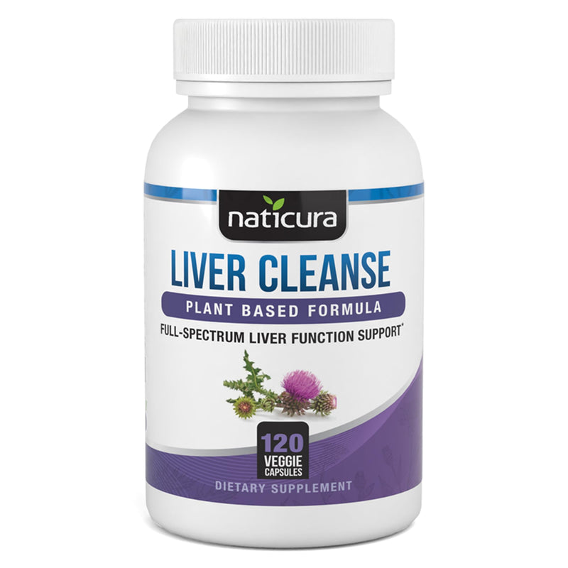 Liver Cleanse Plant-Based Formula - Vegan Full Spectrum Supplement with Milk Thistle, Vitamin C and Zinc for Liver Function and Immune Support - 120 Capsules - No Fillers or GMO - Made in USA