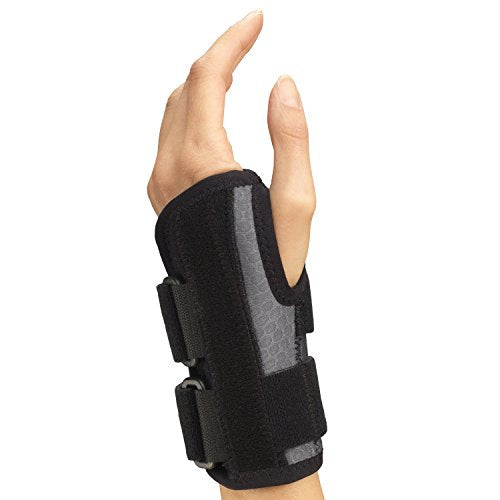 Champion Wrist Splint, Universal Fit, Maximum Support, Airmesh Fabric, Black, Medium (Left Hand) Medium (Left Hand)
