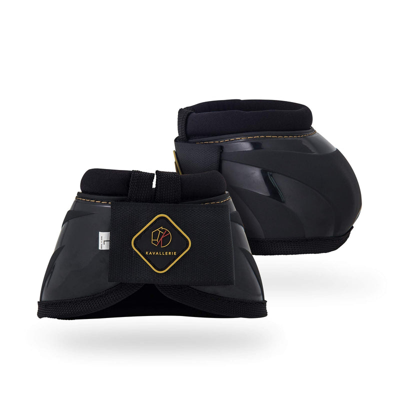 Kavallerie PRO-K Soft No Turn Bell Boots Ultimate Hoof Protection, with Anti-Spin Fastening System, Durable & Prevents Overreaching Black XXL - BeesActive Australia
