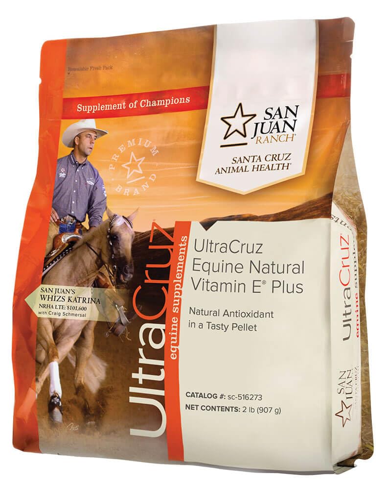 UltraCruz Equine Natural Vitamin E Plus Supplement for Horses, 2 lb Pellet (13 Day Supply) - BeesActive Australia