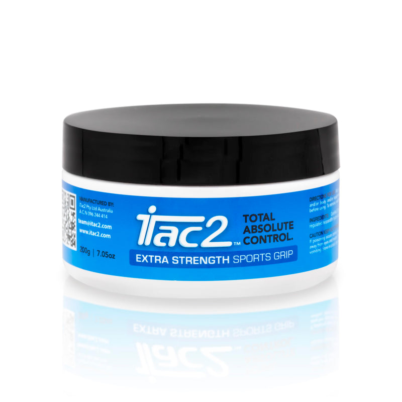 iTac2® Extra Strength Sports Grip (200g / 7.05oz) – Long-Lasting Beeswax Grip Aid for Rugby, Netball, Bowls, Diving & Fitness – Natural, Waterproof, Anti-Slip Formula for Dry Hands & Equipment
