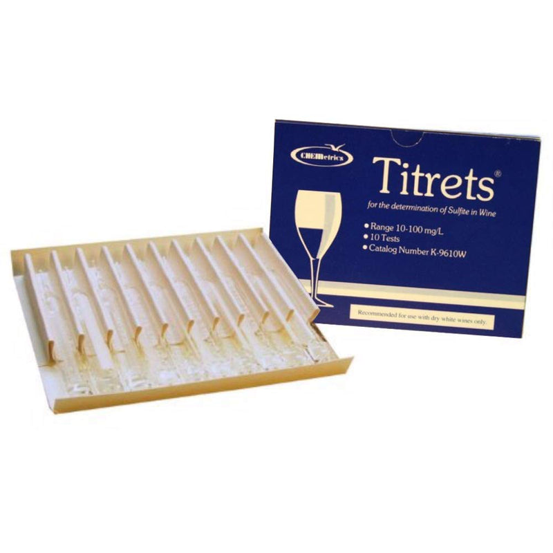 SO2 Test Kit (Titrets), 10 Tests