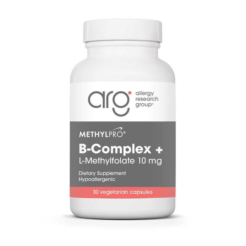 MethylPro B Complex with L-Methylfolate 10 mg, 30 Capsules | Bioavailable Methylated B Vitamins for Energy and Stress Support, Vegetarian and Hypoallergenic Formula 30 Count (Pack of 1)