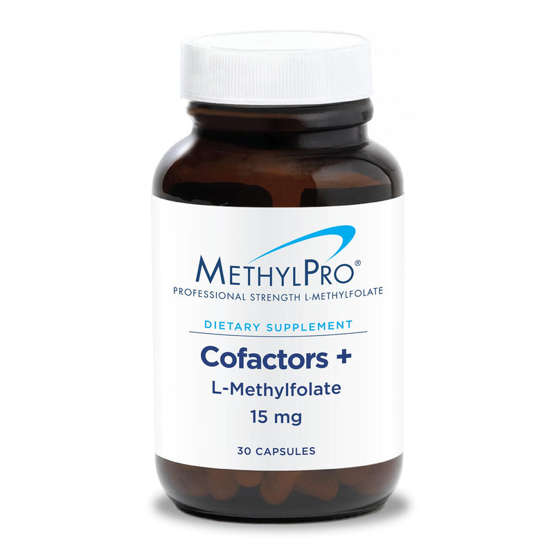 MethylPro Cofactors with L-Methylfolate 15 mg, 30 Capsules | Vitamins B6, B12 and Magnesium with Active Folate for Methylation and Biochemical Reactions, Hypoallergenic