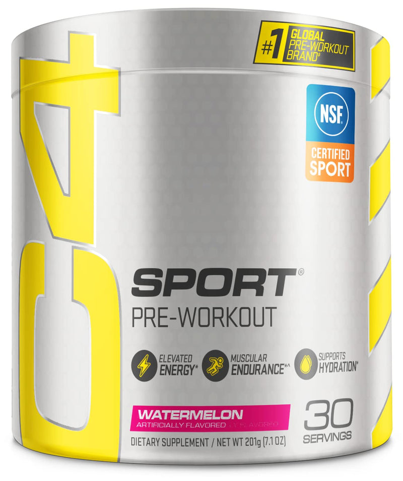 C4 Sport Pre Workout Powder Watermelon - NSF Certified for Sport + Preworkout Energy Supplement for Men & Women - 135mg Caffeine + Creatine Monohydrate - 30 Servings - BeesActive Australia