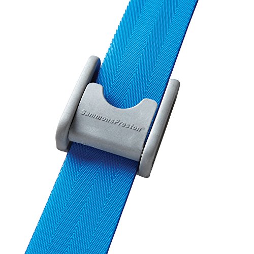 Sammons Preston Quick Clean Gait Belt, 60" Long, Blue, Polyethylene Buckle, Secure Mobility Transfer Assist Device for Patient Transport To Bed, Chair, Car, Caregiver & Nurse Medical Safety Aid