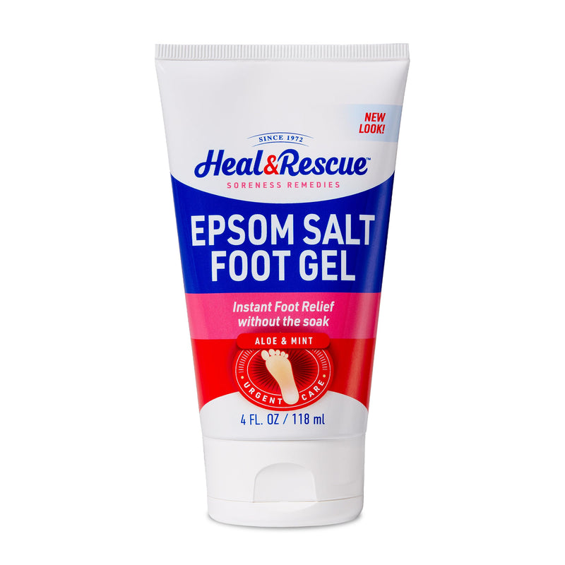 Heal&Rescue Epsom Salt Foot Gel, 4 Ounce, Soothing Relief for Painful, Tired, Aching Feet, Ditch the Foot Bath for Instant Relief 4 Fl Oz (Pack of 1) - BeesActive Australia