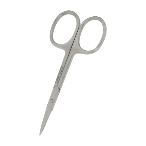 YNR Nail & Eyebrow Scissors, 3.5", Stainless Steel, Cuticle Trimming