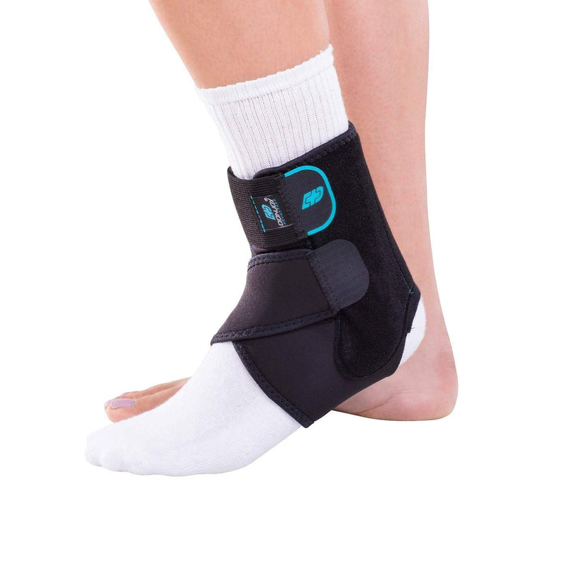 DonJoy DA161AB01-BLK-S, M Stabilizing Ankle Brace, Lightweight Low Profile, Dual Compression Strap for Strain, Sprain, Arthritis, 7.5" to 9.5" Small to Medium, 7.5" to 9.5" - BeesActive Australia