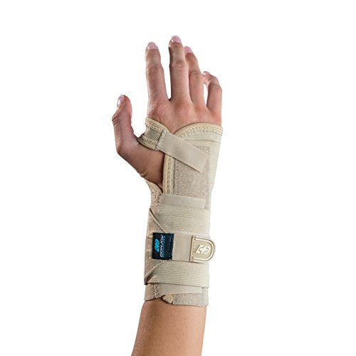DonJoy Advantage DA161WB01-TAN-XL-R Stabilizing Elastic Wrist Brace for Carpal Tunnel, Sprains, Strains, Tendonitis, Instabilities, Palm Stay X-Large