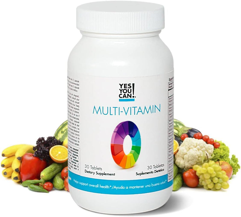 Yes You Can! Daily Multivitamin for Men and Women, 30 Tablets | Rich in vitamins A, B, C & E with antioxidants, supports overall health and well-being 30 Count (Pack of 1)