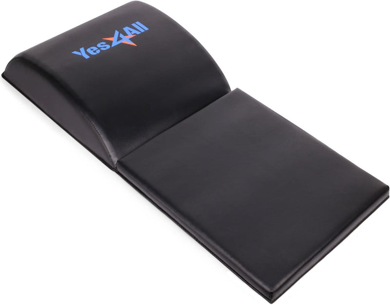 Yes4All Abdominal Exercise Pads, Foldable Ab Workout Equipment for Home Gym Core Training & Back Stretching, Sit Up Mat for Floor Exercises B1. Black Ab Exercise Mat Tailbone - BeesActive Australia