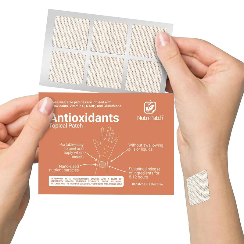 Antioxidant Topical Vitamin Patches, 30 Count, No Swallowing