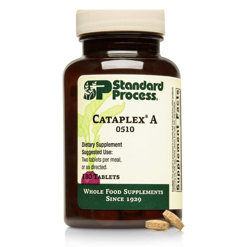Standard Process Cataplex A, Eye & Mucous Membrane Support, 180 Tablets | Supplement to Support Eye Health and Mucous Membranes, Supports Healthy Vision and Provides Antioxidant Vitamin A, Non-Dairy
