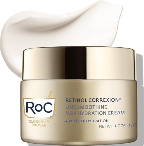 RoC Retinol Correxion Max Daily Hydration Face Moisturizer, Hyaluronic Acid With Fragrance 1.7 Ounce (Pack of 1)