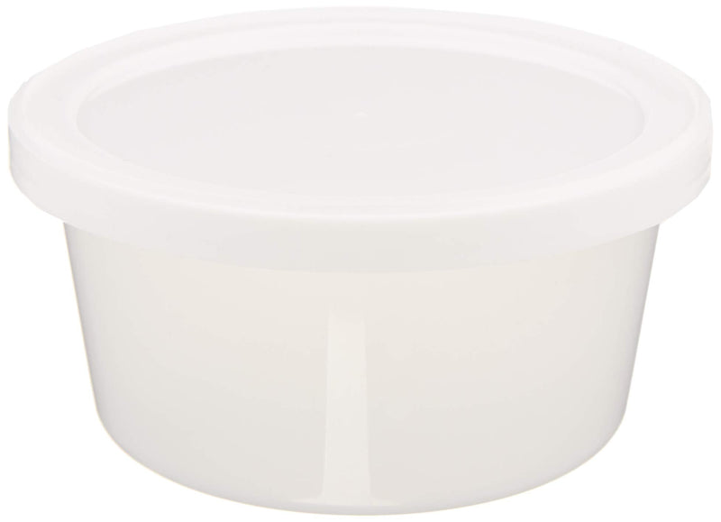Sammons Preston Putty Containers, Pack of 10, For 3 Ounces of Therapy Putty, Durable Empty Plastic Containers & Lids, for Physical and Occupational Therapy, Portable for At Home or Rehab Use 3 oz.