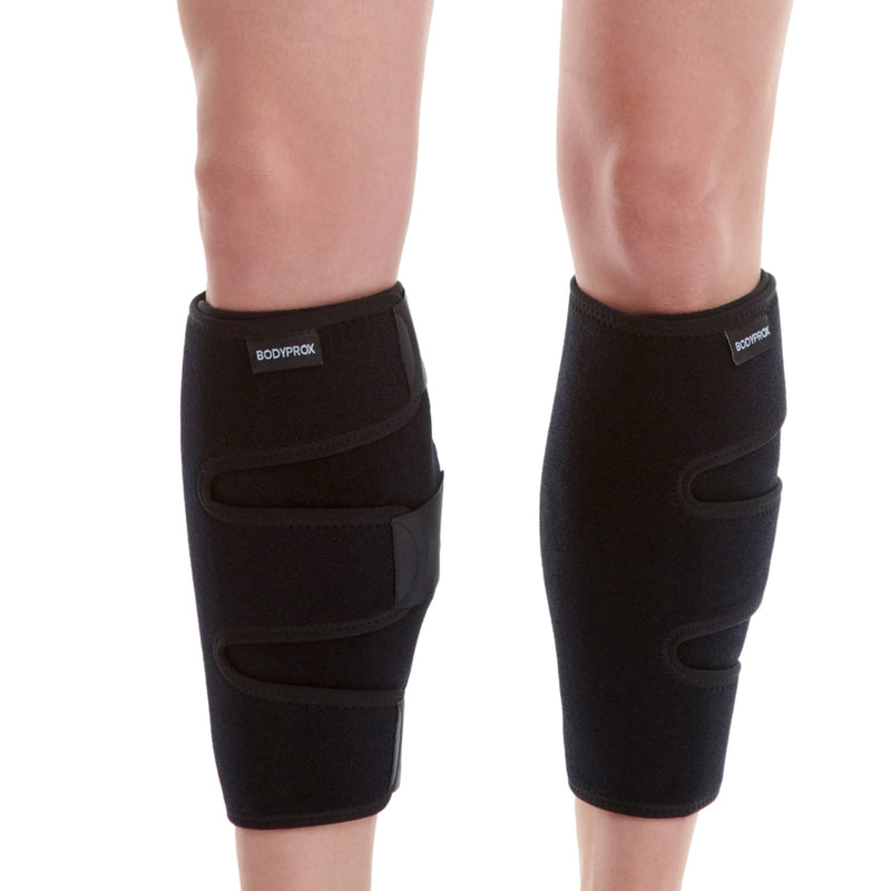 Bodyprox Calf Support Brace 2 Pack, Adjustable Shin Splint Compression Calf Wrap One Size