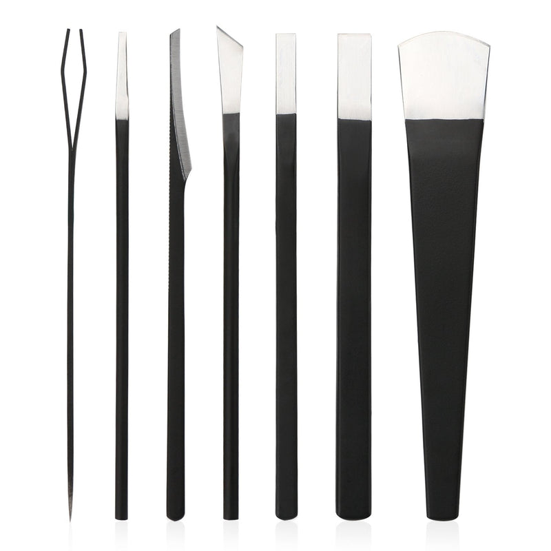 Pedicure Knife Set for Feet, Segbeauty 7pcs Ingrown Toenail Blade Tool with Storage Bag, High Manganese Steel Nail Knives Cuticle Remover, Professional Foot Repair Sharp Blade Kit for Nail Corn Callus Wide Blade Set - BeesActive Australia