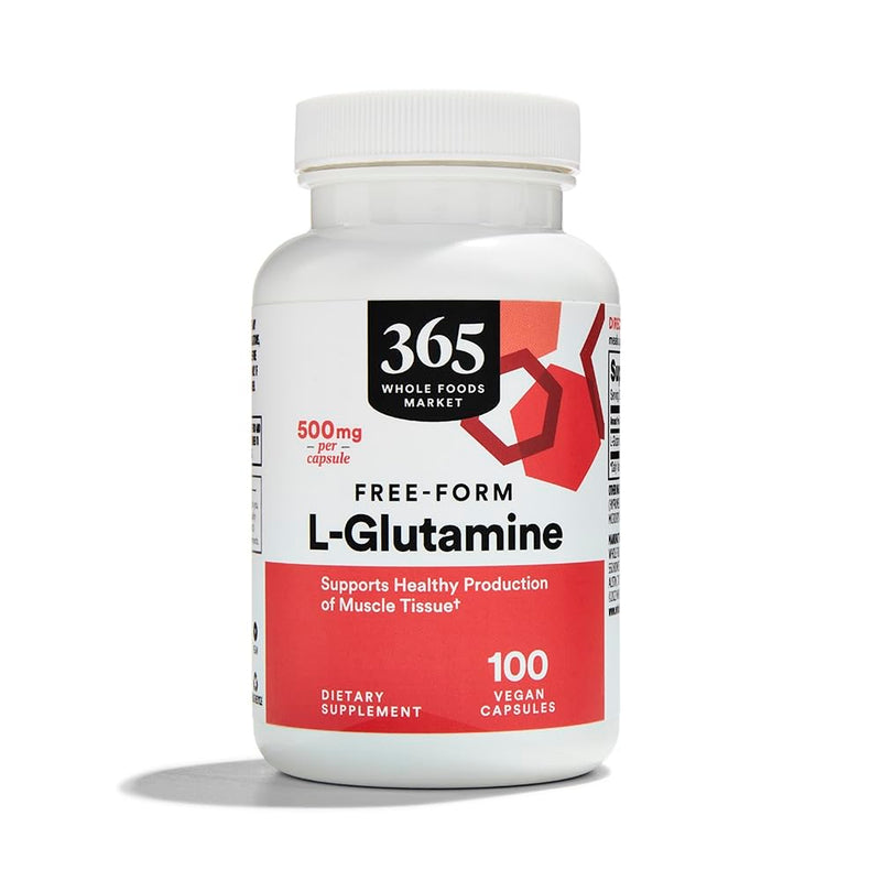 365 by Whole Foods Market, L-Glutamine 500mg, 100 ct 100 Count (Pack of 1)