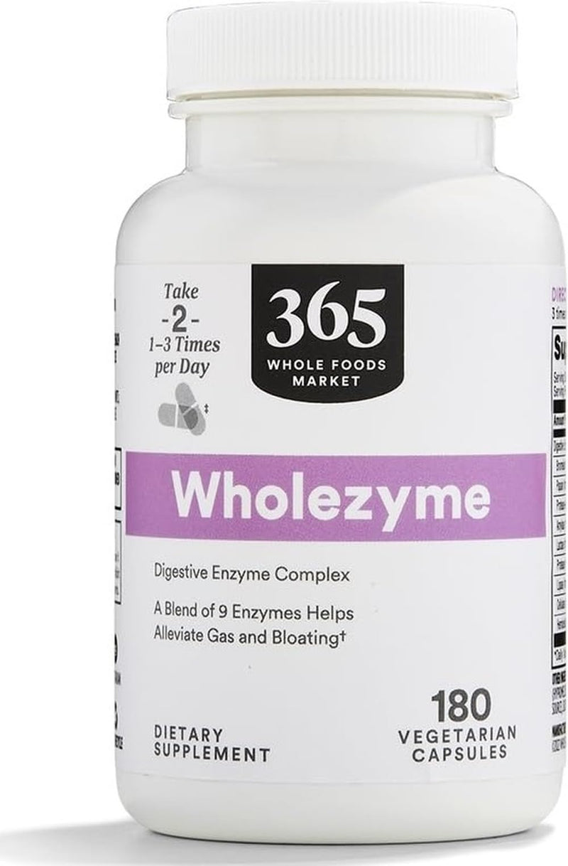 365 by Whole Foods Market, Wholezyme, 180 Count 180 Count (Pack of 1)