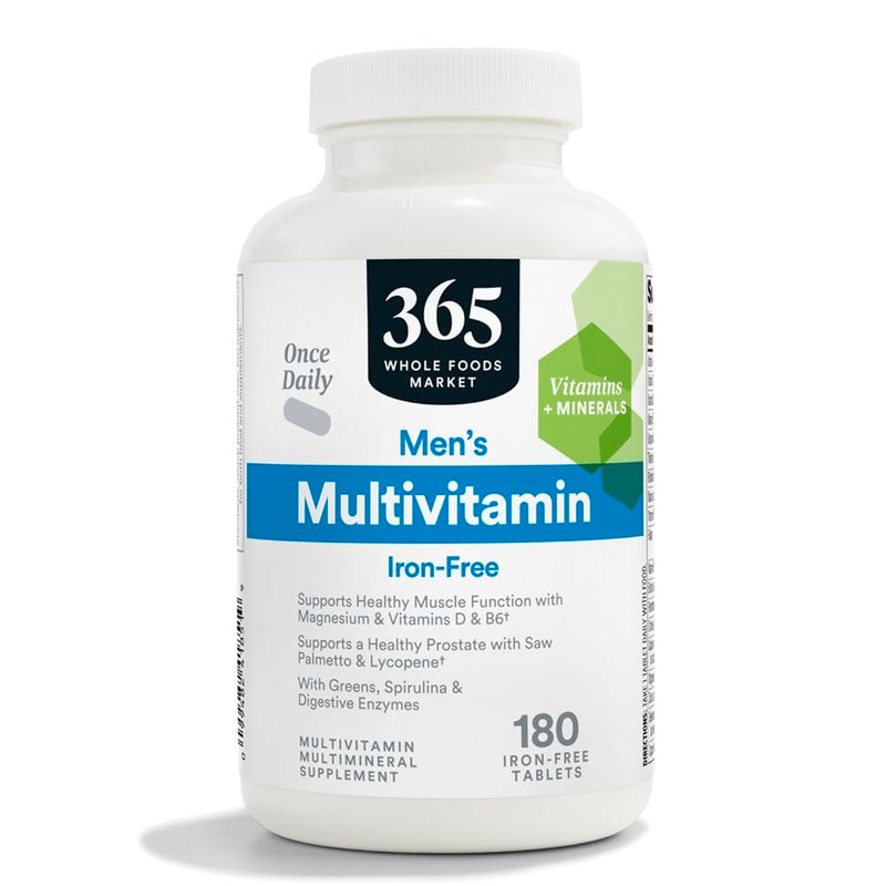 365 by Whole Foods Market, Men's One Daily Multivitamin Tablets, 180 Count