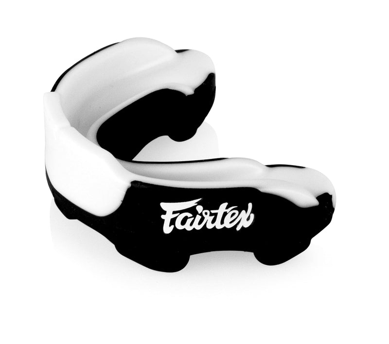 Fairtex MG3 Gel Mouth Guard Protection | Ultimate Protection for Contact Sports | Custom Fit, BPA-Free, Latex-Free | Quick Tether Connect, Heavy-Duty Shock Frame, Gel-Fit Liner (Black) Black
