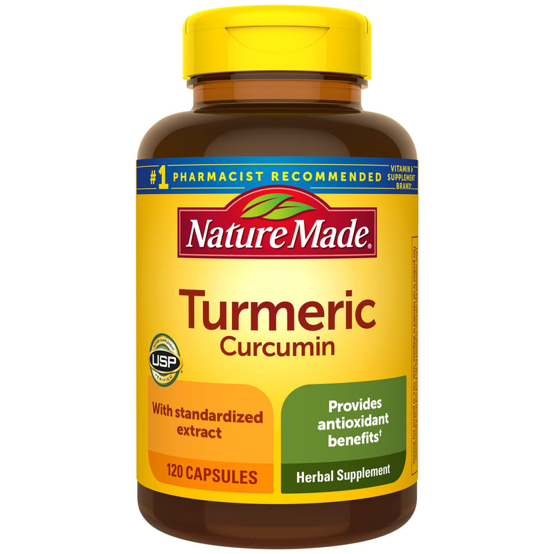 Nature Made Turmeric Curcumin 500 mg, Herbal Supplement for Antioxidant Support, 120 Capsules, 120 Day Supply 120 Count (Pack of 1) - BeesActive Australia