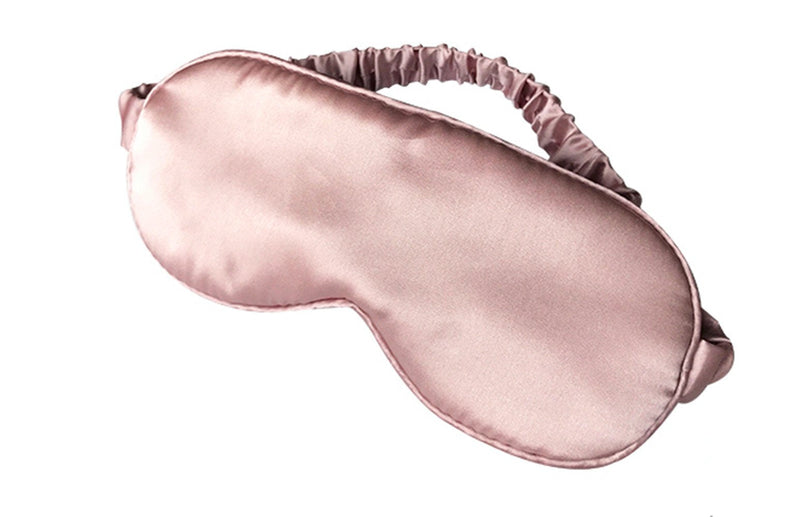 LULUSILK Mulberry Silk Sleep Eye Mask & Blindfold with Elastic Strap/Headband, Soft Eye Cover Eyeshade for Night Sleeping, Travel, Nap(Pink) Pink 1 Count (Pack of 1) - BeesActive Australia