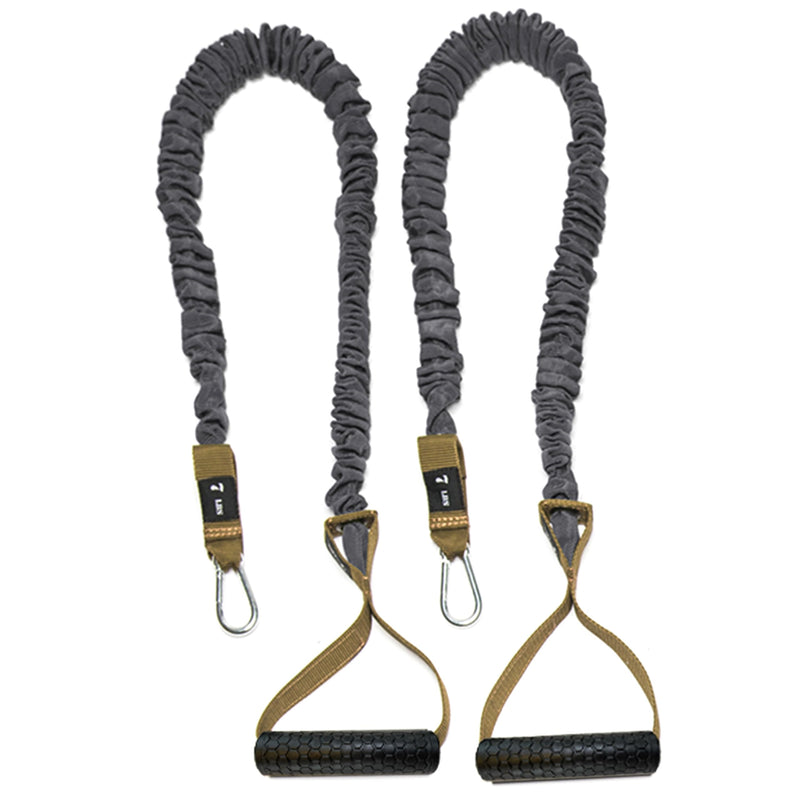 Resistance Cords - Cross Anchored Shoulder Exercise Bands - Ideal for Dynamic Warmups and Physical Rehab - One Pair of Cords - 4KOR Fitness 07 lbs